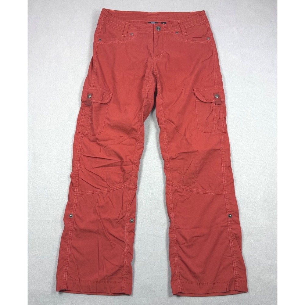 Kuhl Splash Hiking Pants Womens 8 Reg Red Cargo Outdoor Utility Lightweight
